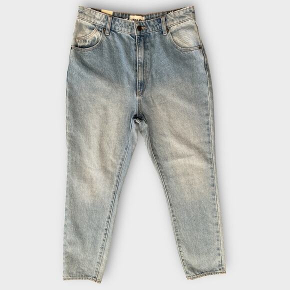 ROLLA'S Duster High Rise Slim Straight Jeans In Old Stone Size 31 - Picture 6 of 15